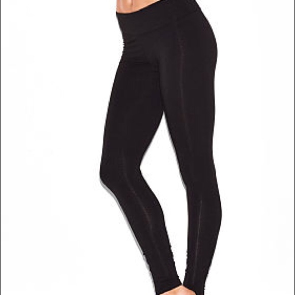 VS Pink Shiny Black Fashion Legging (Size XS)